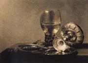 Pieter Claesz Museums national style life with Romer and silver shell oil painting